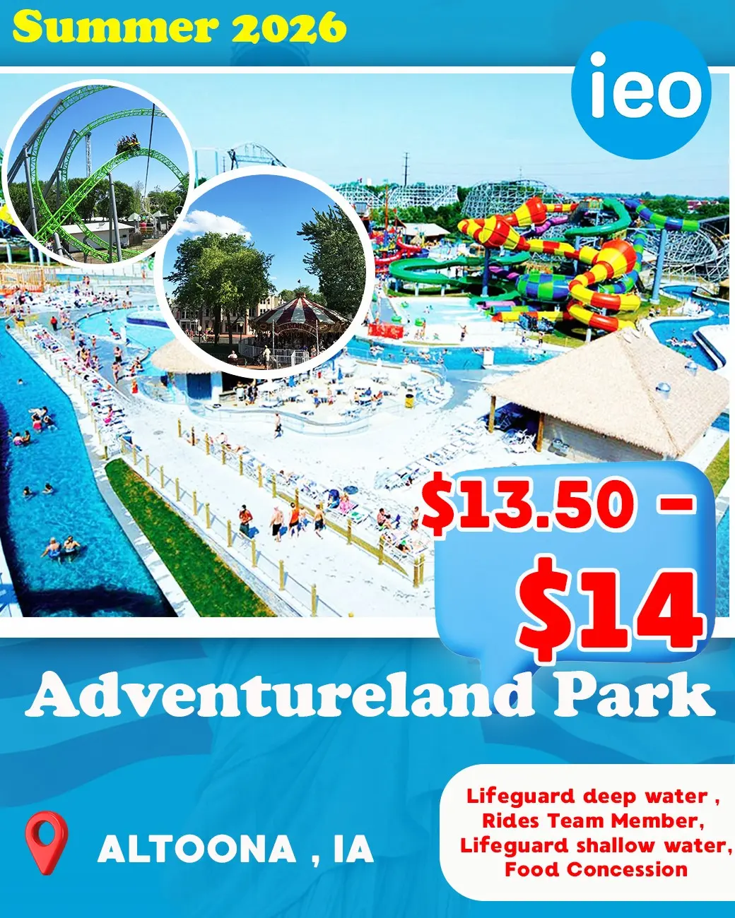 🆕 Adventureland Park IEO WORK TRAVEL